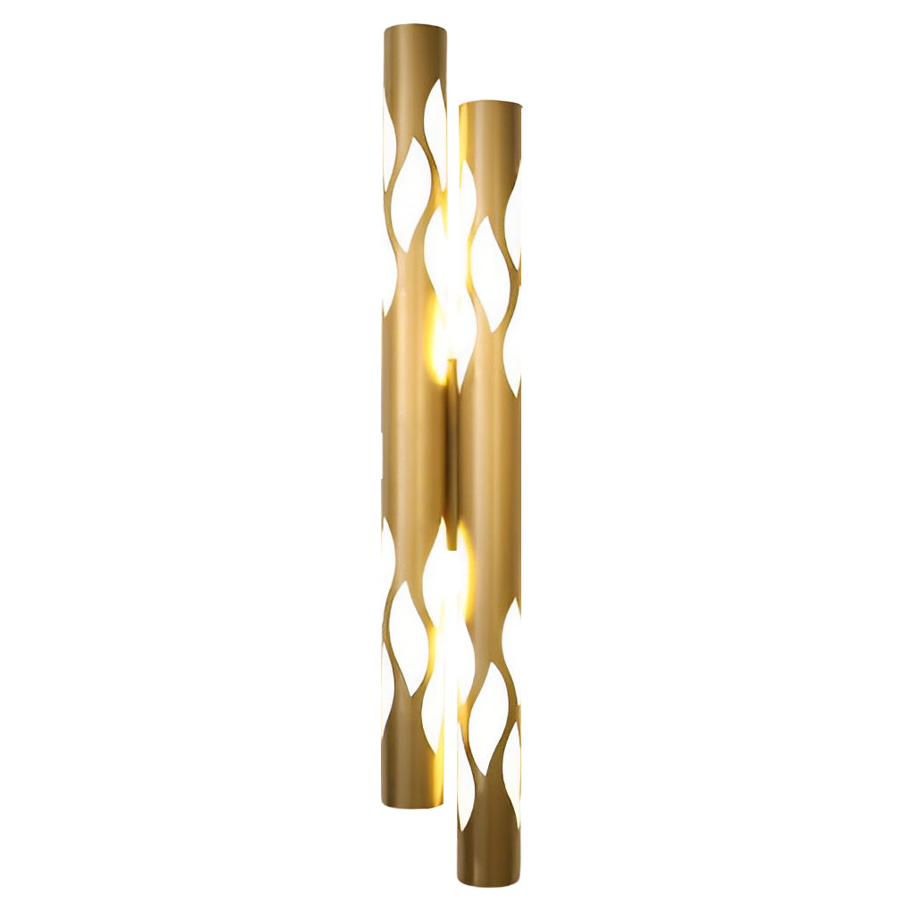 Modern Hollow Flame LED Wall Sconce Up and Down Light Nordic Style Fixture for Indoor Decor