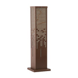 Modern Hollow Outdoor Garden Path Light Waterproof Stainless Steel Landscape Lamp in Brown