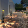 Modern Hollow Pattern Outdoor Solar LED Lawn Lamp Waterproof Landscape Path Lighting