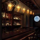 Modern Hollow Stainless Steel Gourd Pendant Light Electroplated Postmodern Chandelier for Dining Room