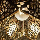 Modern Hollow Stainless Steel Gourd Pendant Light Electroplated Postmodern Chandelier for Dining Room