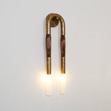 Modern Horsehair Tassel Wall Lamp with G9 LED Sconce and Elegant Glass Shade
