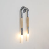 Modern Horsehair Tassel Wall Lamp with G9 LED Sconce and Elegant Glass Shade