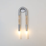 Modern Horsehair Tassel Wall Lamp with G9 LED Sconce and Elegant Glass Shade