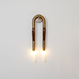 Modern Horsehair Tassel Wall Lamp with G9 LED Sconce and Elegant Glass Shade
