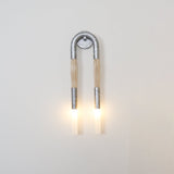 Modern Horsehair Tassel Wall Lamp with G9 LED Sconce and Elegant Glass Shade