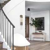 Modern Horsehair Tassel Wall Lamp with G9 LED Sconce and Elegant Glass Shade
