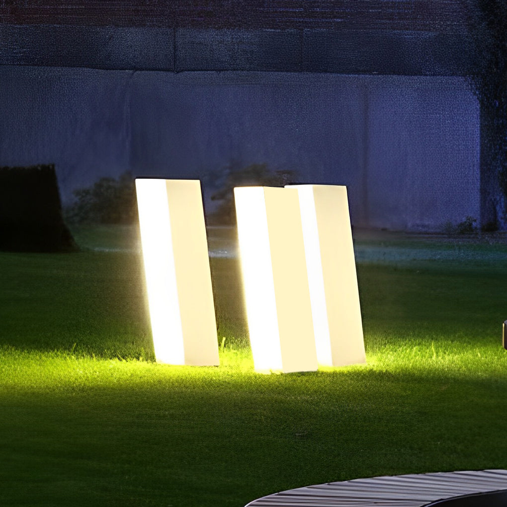 Modern Inclined Waterproof LED Garden Pathway Light Stainless Steel Outdoor Lawn Lamp for Yard