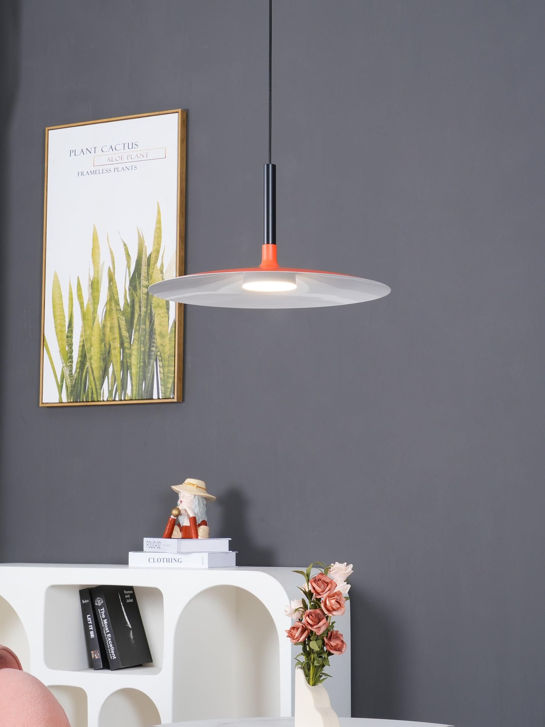Modern Industrial Aluminum Pendant Light with Focused LED Illumination for Indoor Spaces
