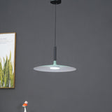 Modern Industrial Aluminum Pendant Light with Focused LED Illumination for Indoor Spaces