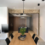 Modern Industrial Aluminum Pendant Light with Focused LED Illumination for Indoor Spaces