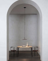 Modern Industrial Aluminum Pendant Light with Focused LED Illumination for Indoor Spaces