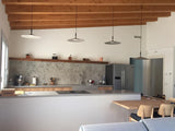 Modern Industrial Aluminum Pendant Light with Focused LED Illumination for Indoor Spaces