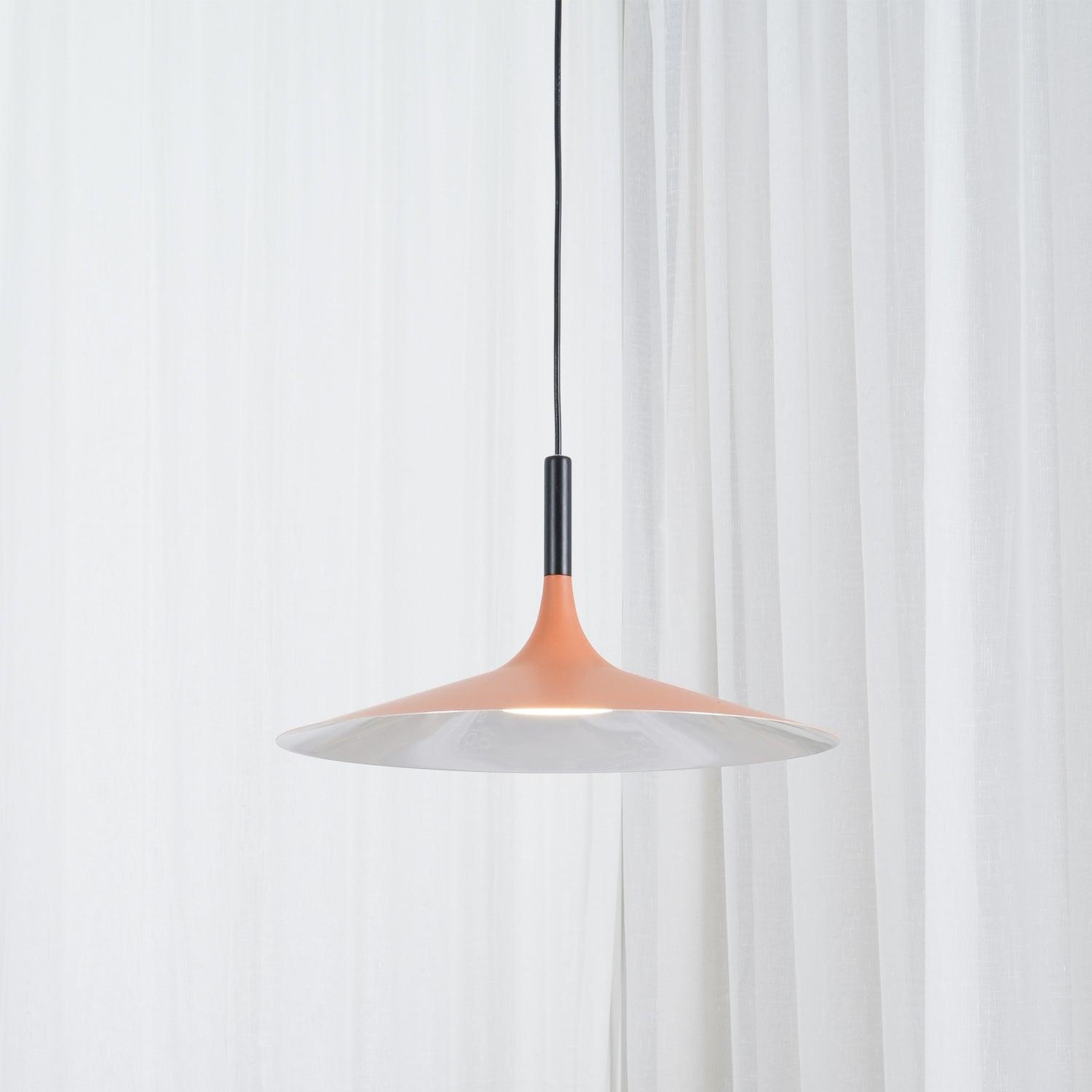 Modern Industrial Aluminum Pendant Light with Focused LED Illumination for Indoor Spaces