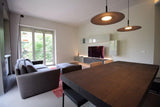 Modern Industrial Aluminum Pendant Light with Focused LED Illumination for Indoor Spaces