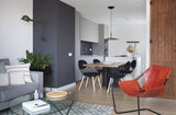 Modern Industrial Aluminum Pendant Light with Focused LED Illumination for Indoor Spaces