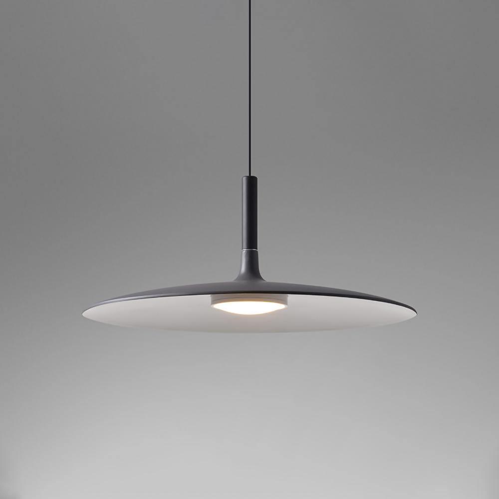 Modern Industrial Aluminum Pendant Light with Focused LED Illumination for Indoor Spaces