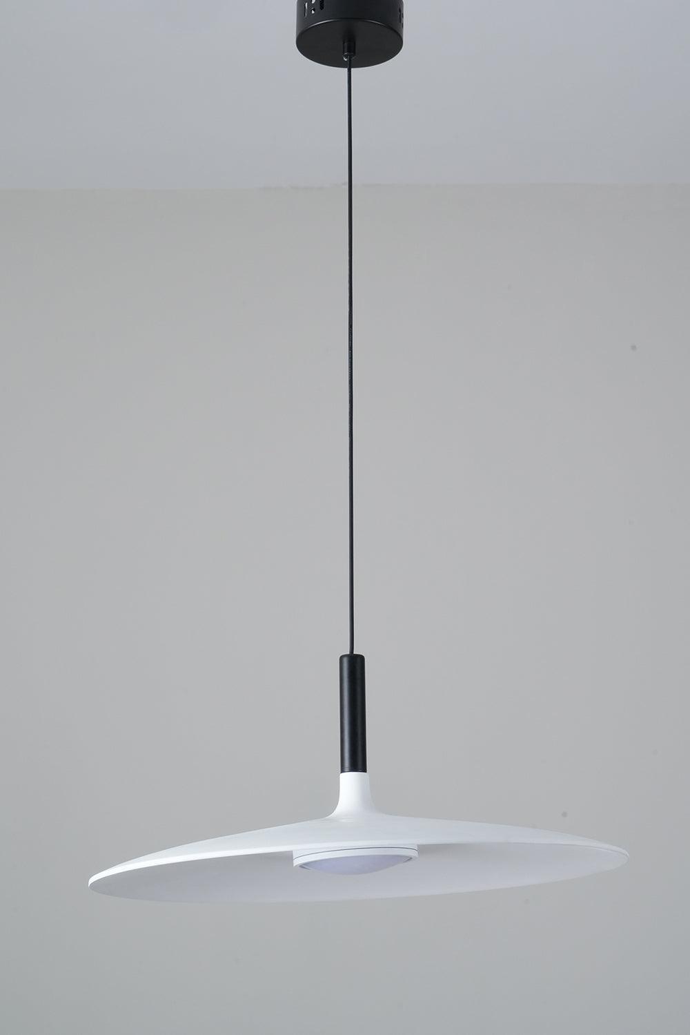 Modern Industrial Aluminum Pendant Light with Focused LED Illumination for Indoor Spaces
