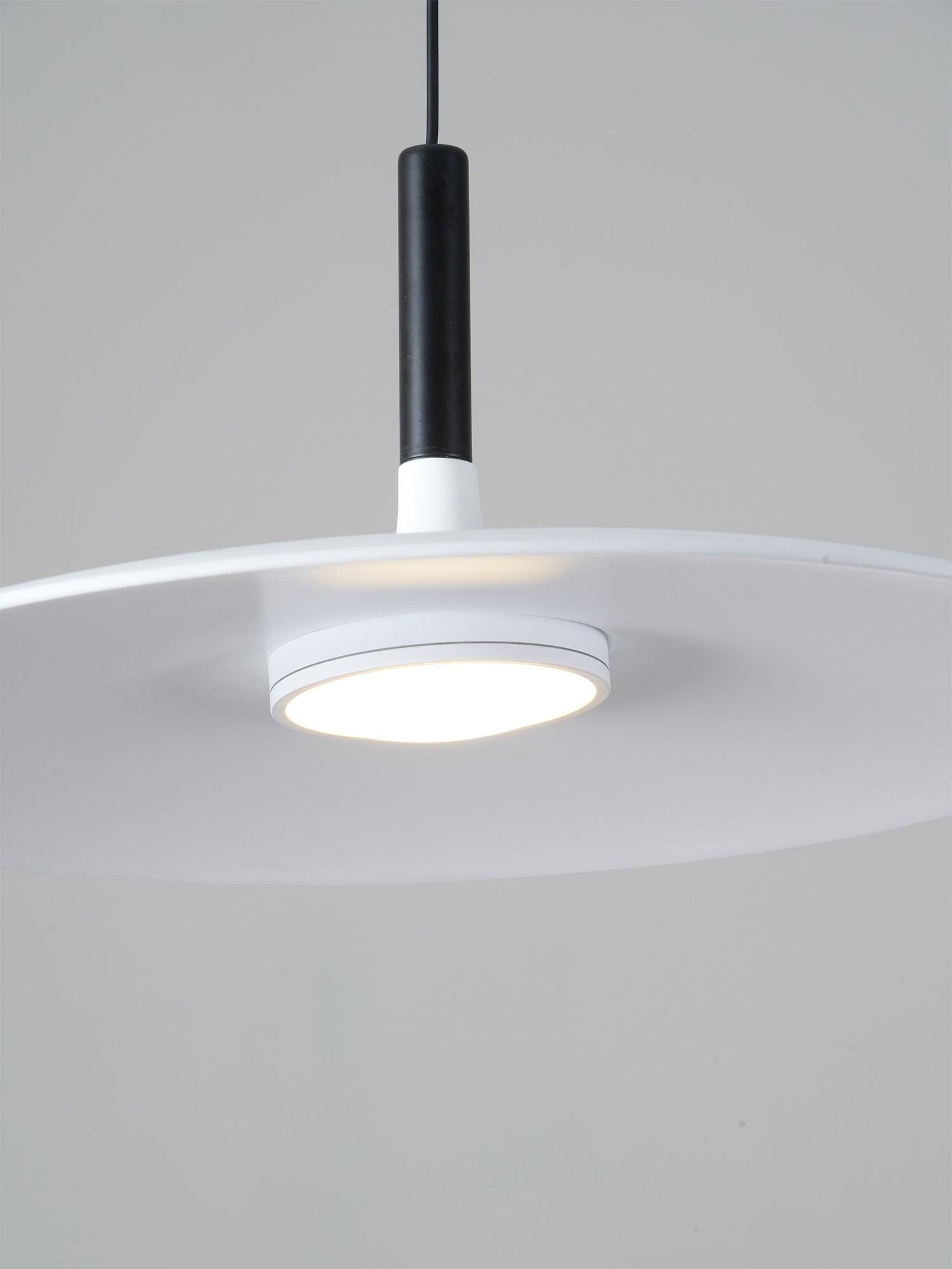 Modern Industrial Aluminum Pendant Light with Focused LED Illumination for Indoor Spaces