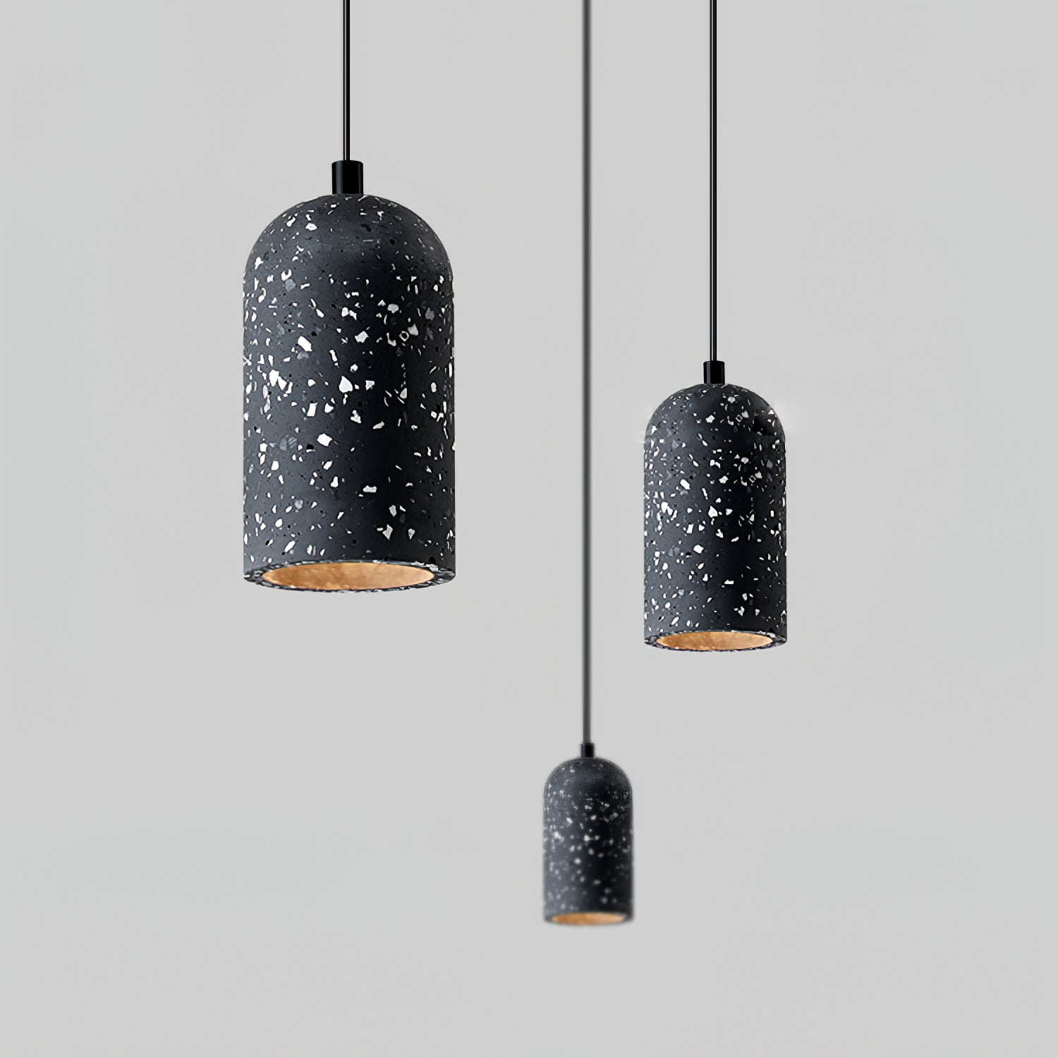 Modern Industrial Concrete Pendant Lamp Minimalist Hanging Light for Kitchen and Dining Room