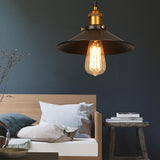 Modern Industrial Cone Metal Pendant Light Adjustable Hanging Ceiling Lamp for Kitchen and Dining Room