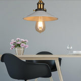 Modern Industrial Cone Metal Pendant Light Adjustable Hanging Ceiling Lamp for Kitchen and Dining Room