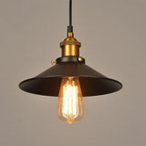 Modern Industrial Cone Metal Pendant Light Adjustable Hanging Ceiling Lamp for Kitchen and Dining Room