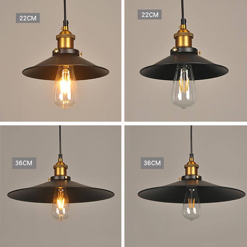 Modern Industrial Cone Metal Pendant Light Adjustable Hanging Ceiling Lamp for Kitchen and Dining Room