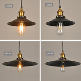 Modern Industrial Cone Metal Pendant Light Adjustable Hanging Ceiling Lamp for Kitchen and Dining Room