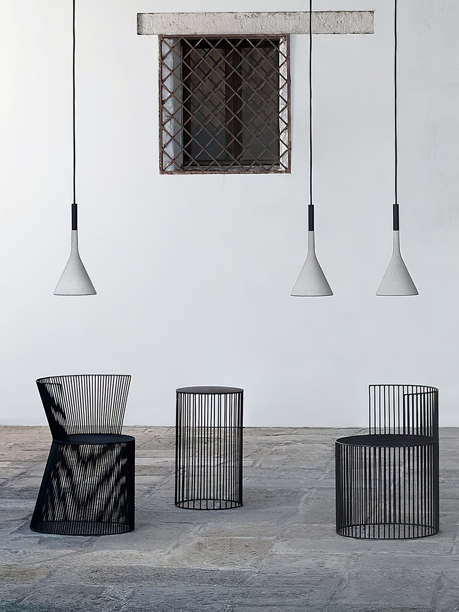 Modern Industrial Conical Concrete Pendant Light Minimalist Cement Drop Lamp for Kitchen and Dining