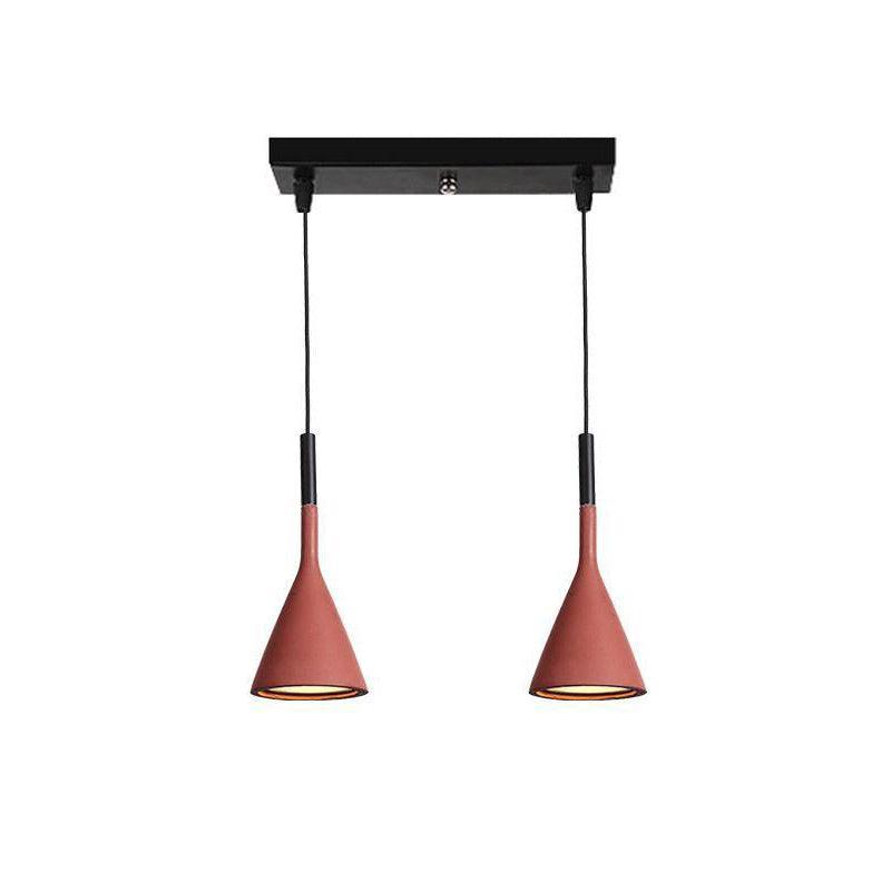 Modern Industrial Conical Concrete Pendant Light Minimalist Cement Drop Lamp for Kitchen and Dining