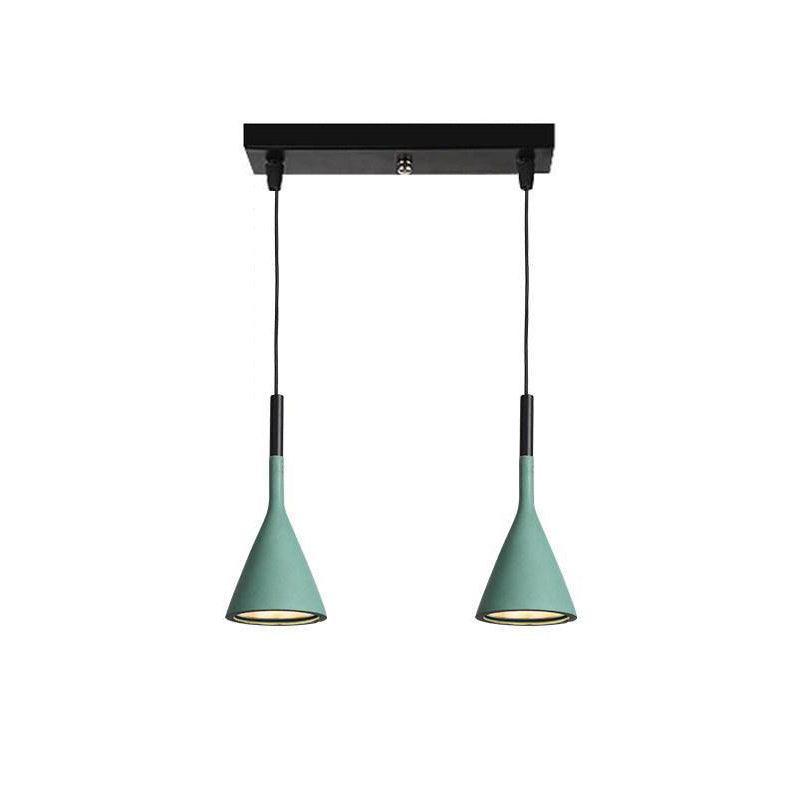 Modern Industrial Conical Concrete Pendant Light Minimalist Cement Drop Lamp for Kitchen and Dining