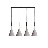 Modern Industrial Conical Concrete Pendant Light Minimalist Cement Drop Lamp for Kitchen and Dining