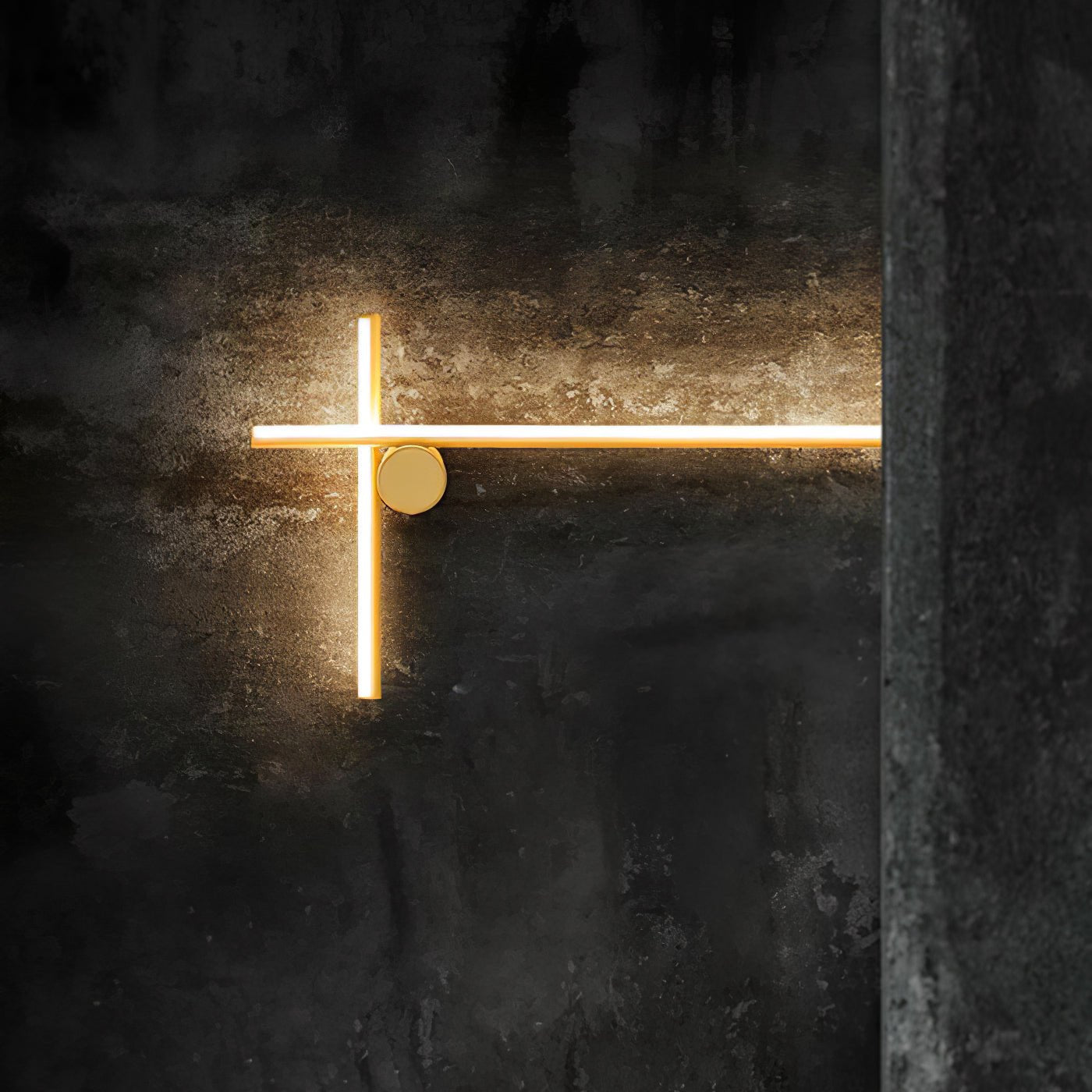 Modern Industrial Coordinates LED Wall Sconce with Minimalist Geometric Design