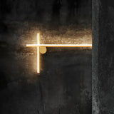 Modern Industrial Coordinates LED Wall Sconce with Minimalist Geometric Design