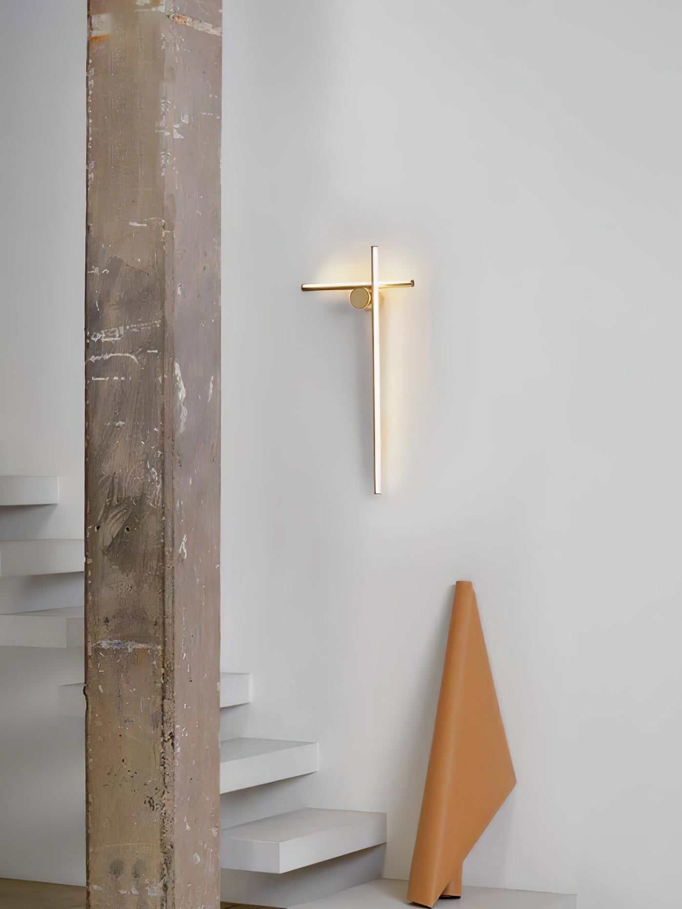 Modern Industrial Coordinates LED Wall Sconce with Minimalist Geometric Design