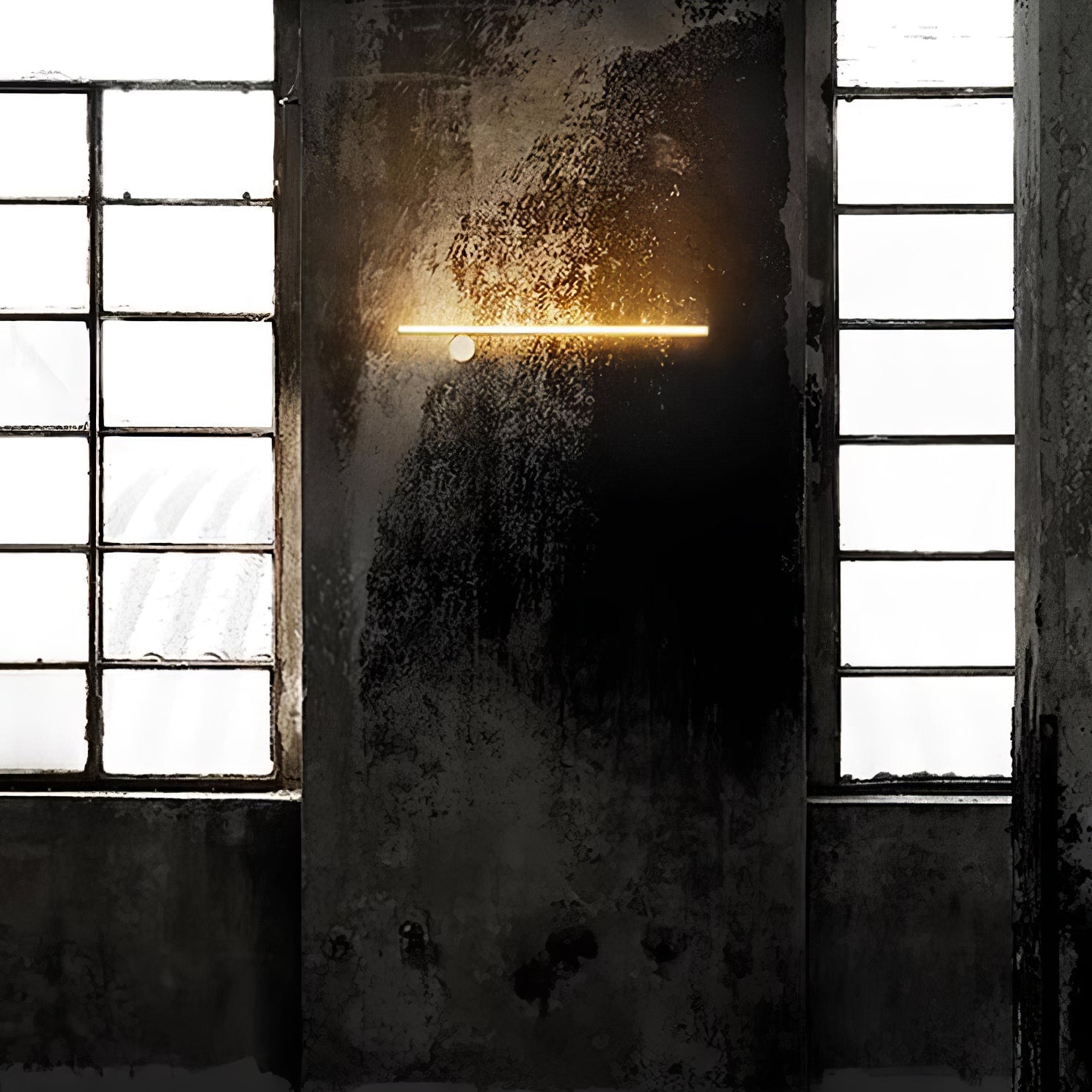 Modern Industrial Coordinates LED Wall Sconce with Minimalist Geometric Design