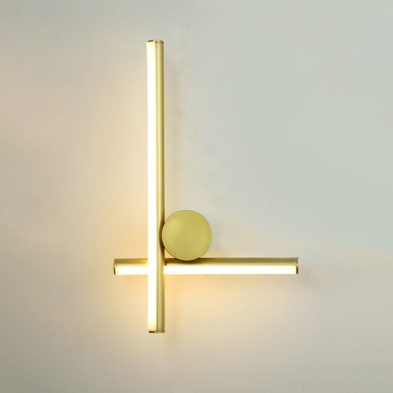 Modern Industrial Coordinates LED Wall Sconce with Minimalist Geometric Design