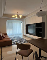 Modern Industrial Crown Chandelier Ceiling Light with White Glass Globes