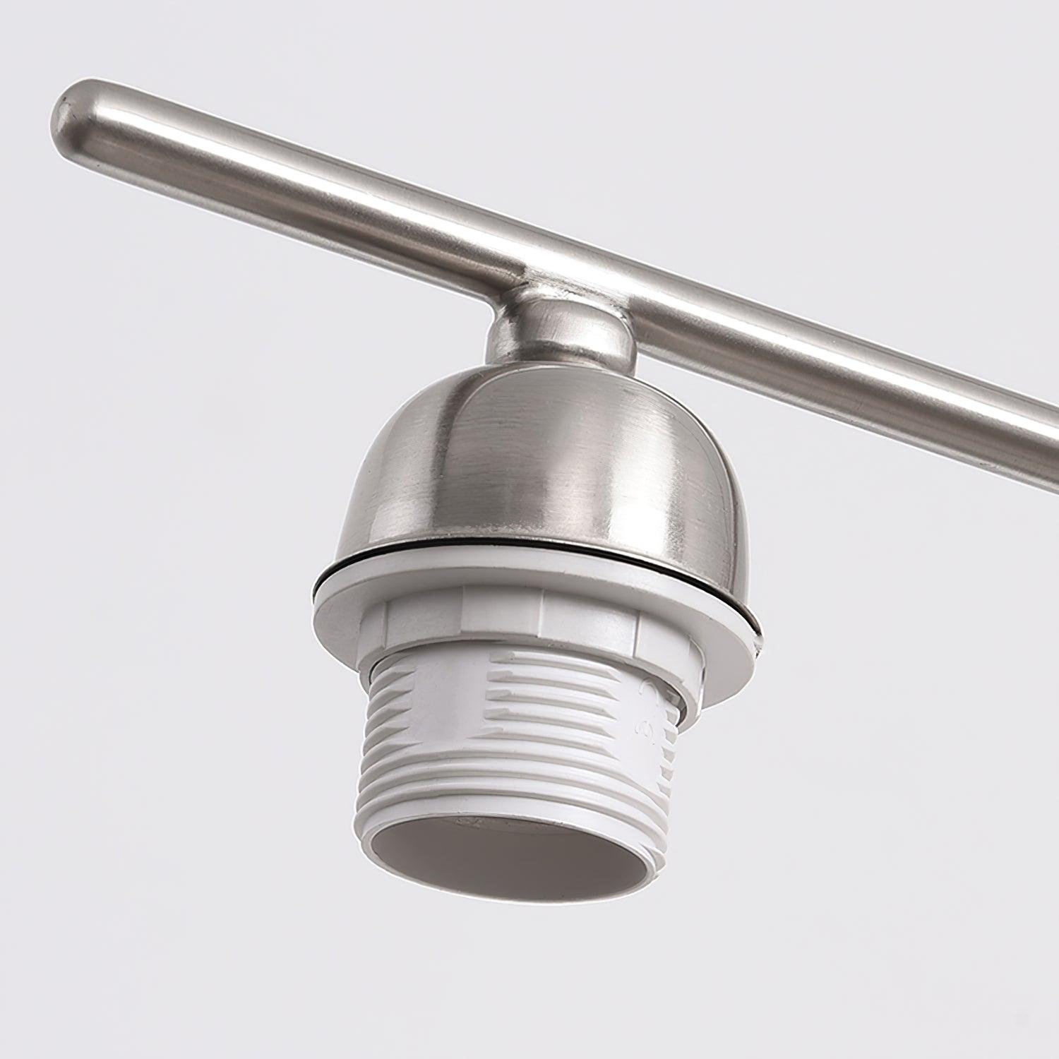 Modern Industrial Crown Chandelier Ceiling Light with White Glass Globes