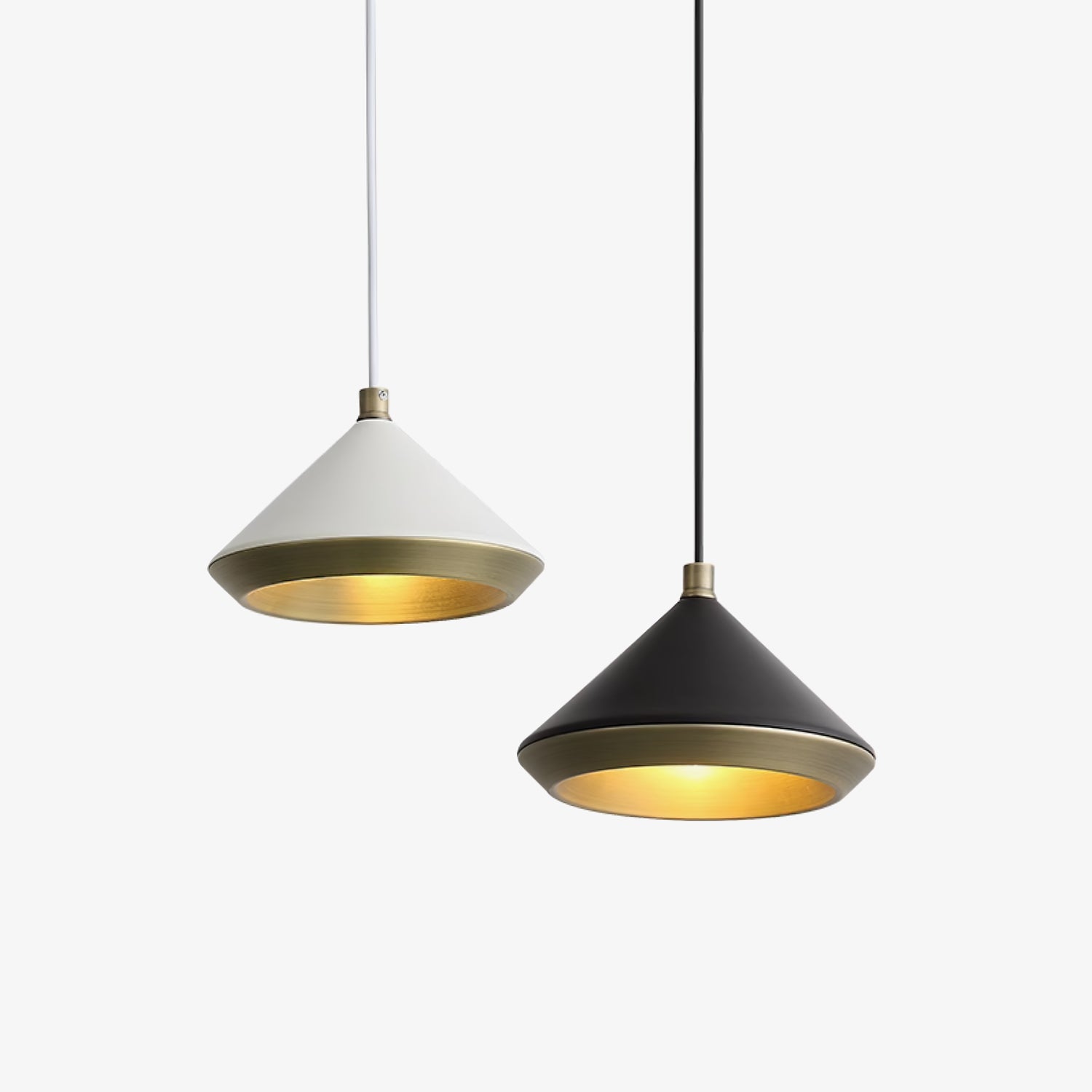 Modern Industrial Dome Pendant Light with Brushed Interior for Directional Ceiling Lighting