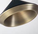 Modern Industrial Dome Pendant Light with Brushed Interior for Directional Ceiling Lighting