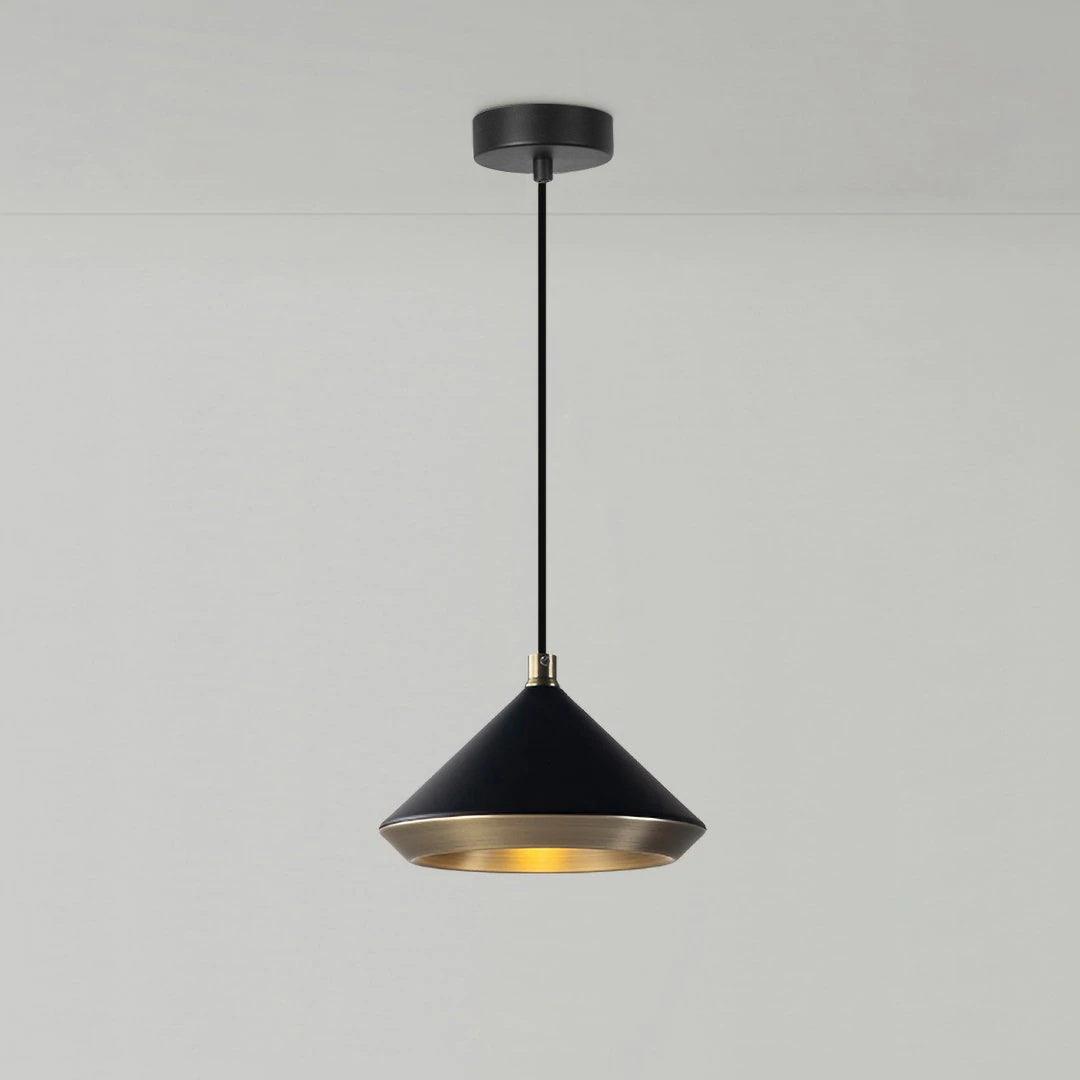 Modern Industrial Dome Pendant Light with Brushed Interior for Directional Ceiling Lighting