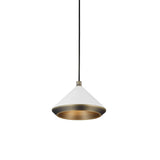 Modern Industrial Dome Pendant Light with Brushed Interior for Directional Ceiling Lighting