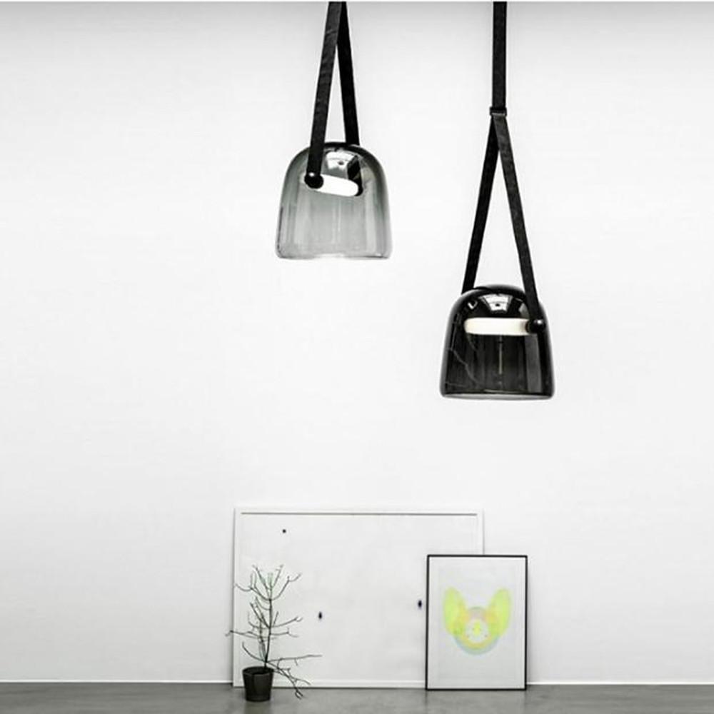 Modern Industrial Glass Metal LED Pendant Light for Kitchen Island and Dining Room Hanging Lamp