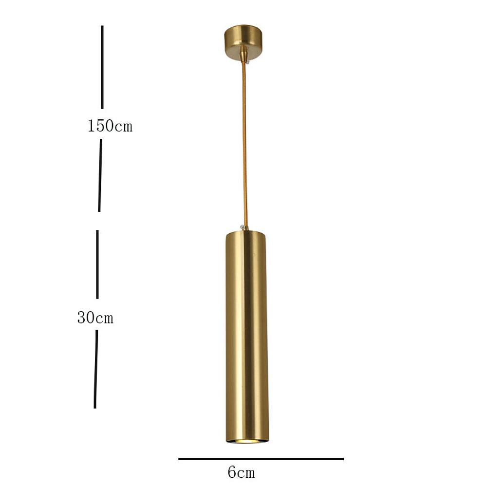 Modern Industrial Linear LED Pendant Light for Kitchen Island Minimalist Metal Cylinder Hanging Lamp