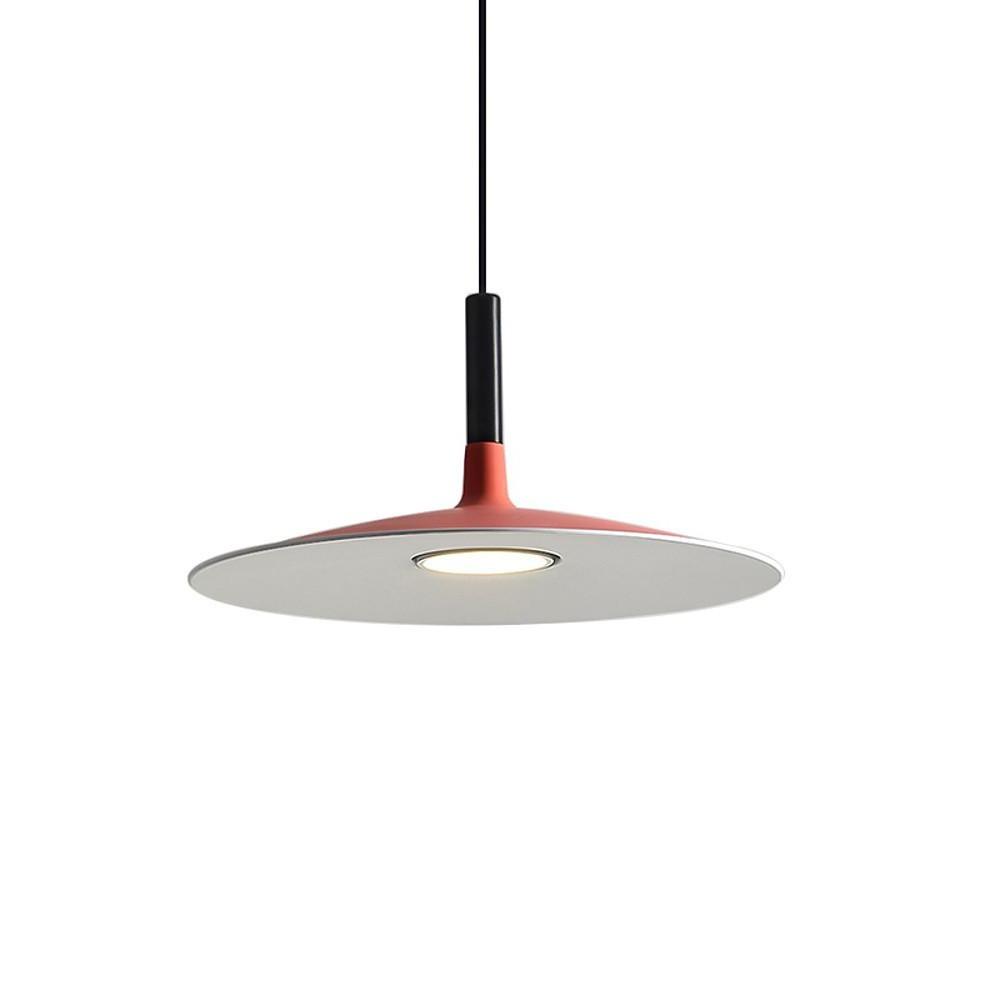 Modern Industrial Metal Circular LED Pendant Light for Kitchen Island and Dining Room