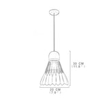 Modern Industrial Mini Metal Geometric Pendant Light for Kitchen Island and Dining Room Hanging Fixture