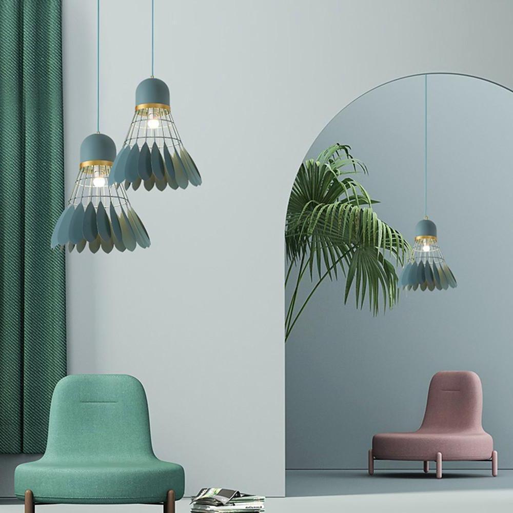 Modern Industrial Mini Metal Geometric Pendant Light for Kitchen Island and Dining Room Hanging Fixture