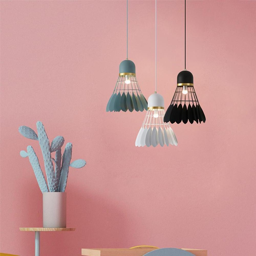 Modern Industrial Mini Metal Geometric Pendant Light for Kitchen Island and Dining Room Hanging Fixture